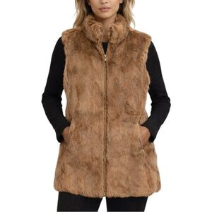 Hilary Radley Rabbit Fur Vest